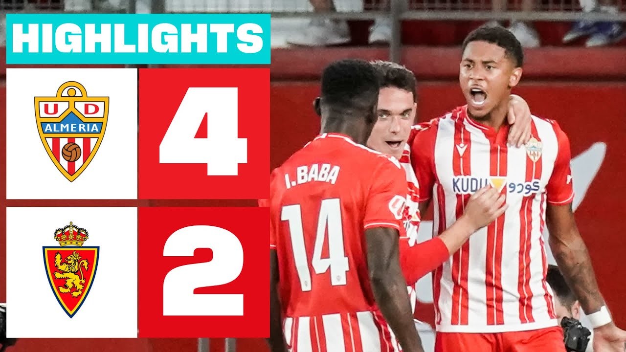 #ไฮไลท์ฟุตบอล [ อัลเมเรีย 4 - 2 เรอัล ซาราโกซ่า ] อเดลันเต้ สเปน 2025/12.10.68