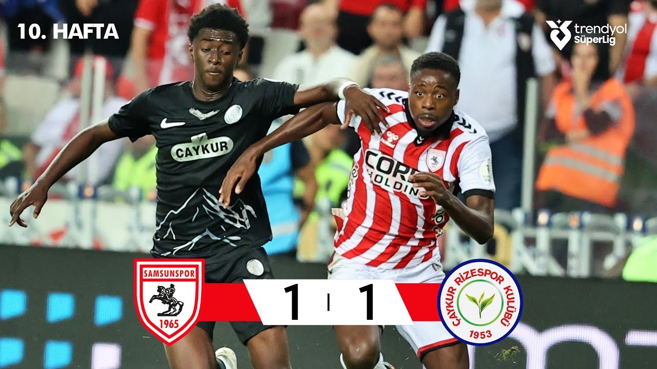 #ไฮไลท์ฟุตบอล [ ซัมซั่นสปอร์ 1 - 1 ริเซสปอร์ ] ตุรกี ซุปเปอร์ลีก 2025/28.10.68